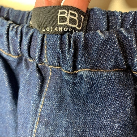 BBJ Los Angeles Cutoff Jeans Short Hi Waist Blue Raw Hem Denim Sz 30 Hot Shorts - Picture 9 of 10